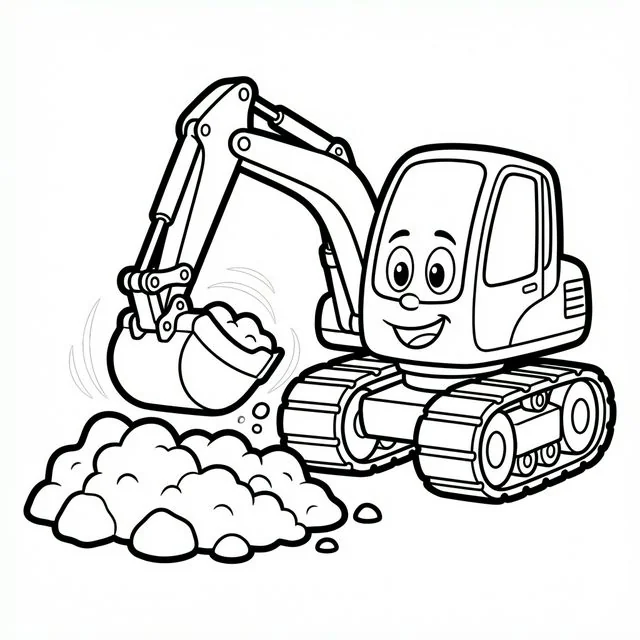 coloriage-pelleteuse Page 4