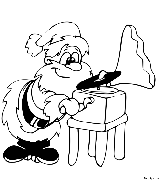NOEL  Coloriage a imprimer de Peres de Noel