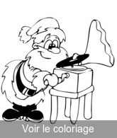 dessin pere-noel pour coloriage