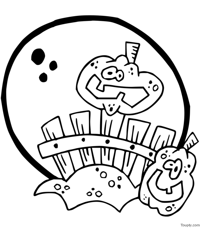 coloriage-pleine-lune-halloween Page 11