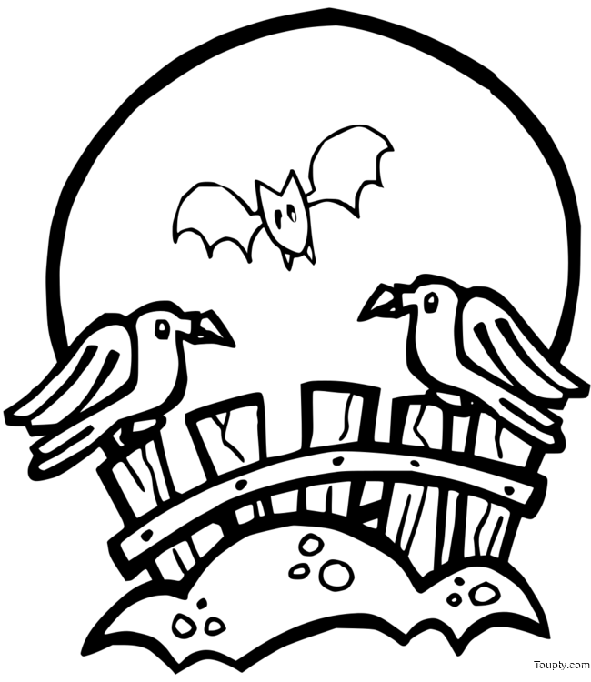 coloriage-pleine-lune-halloween Page 14