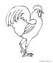 dessin de coq