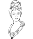 coloriage numero dix huit de princesse a imprimer