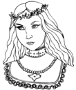 coloriage numero vingt trois de princesse a imprimer