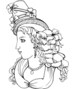 coloriage numero huit de princesse a imprimer