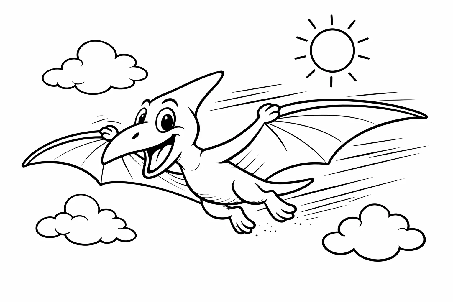 coloriage-pterodactyle Page 10