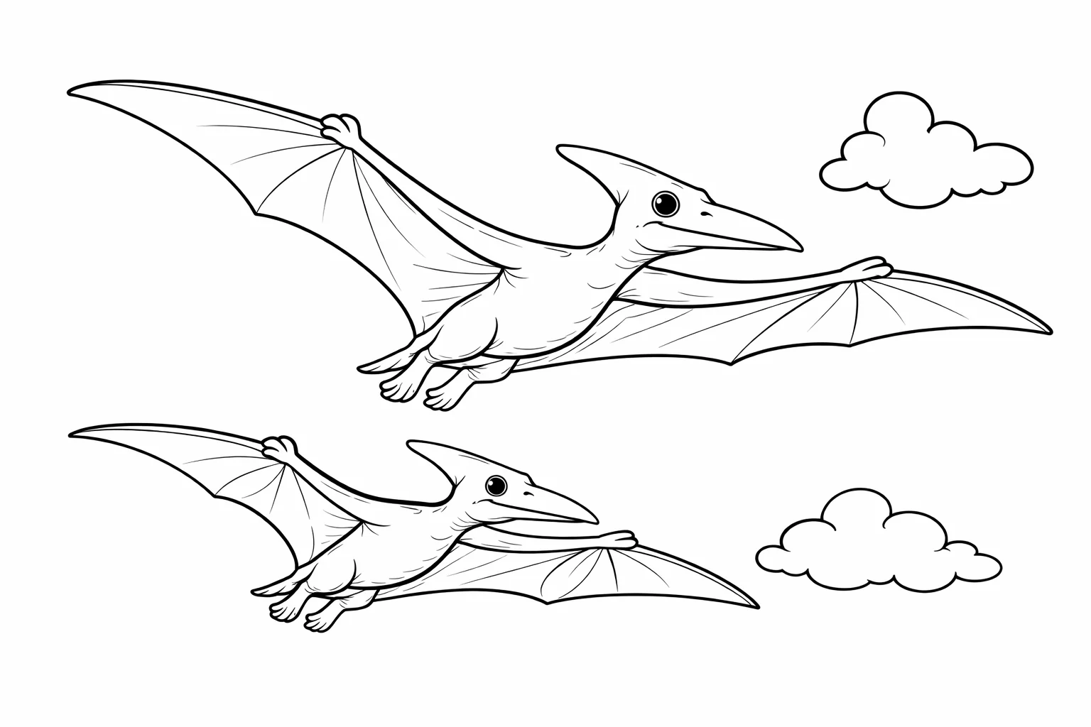 coloriage-pterodactyle Page 12