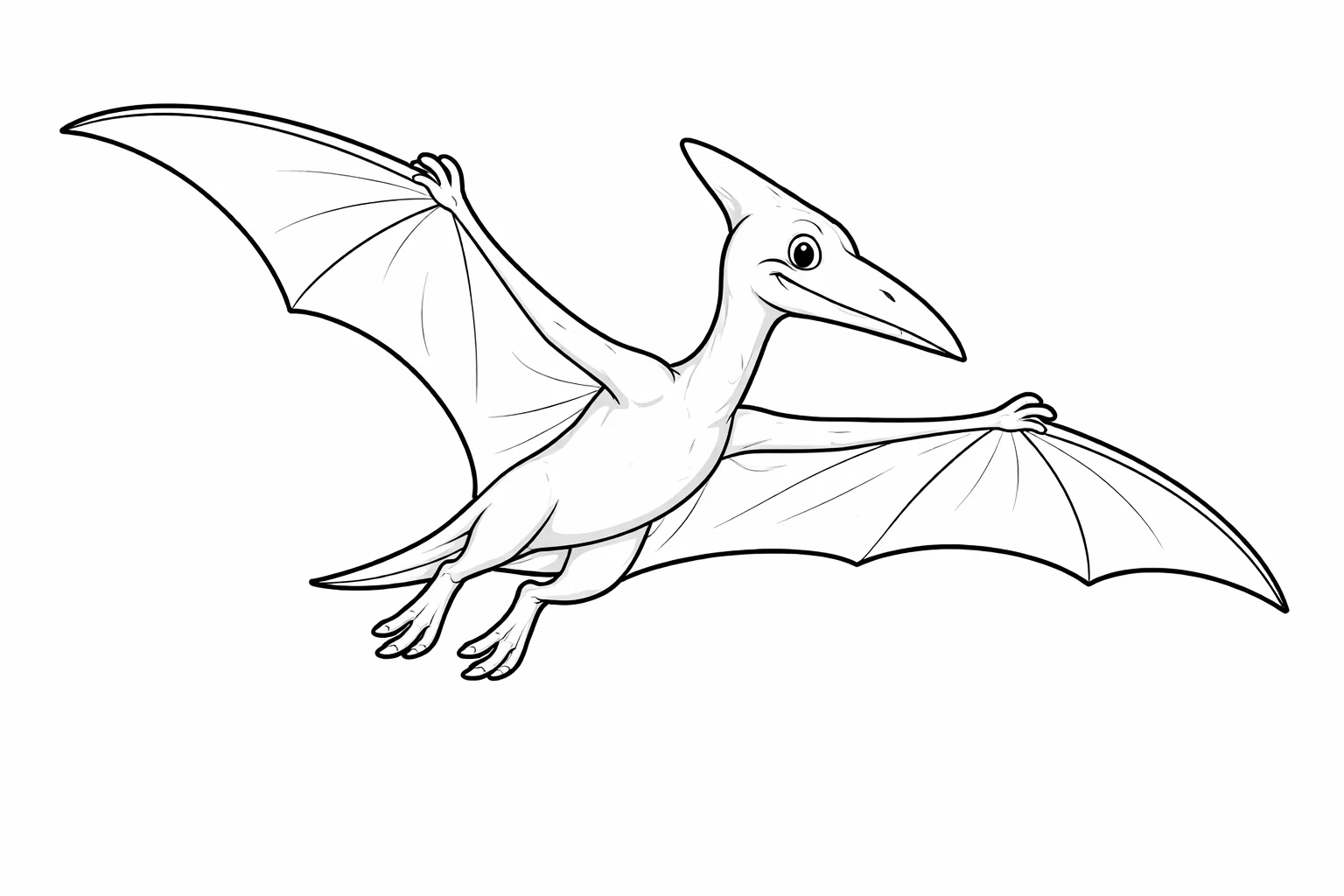 coloriage-pterodactyle Page 3