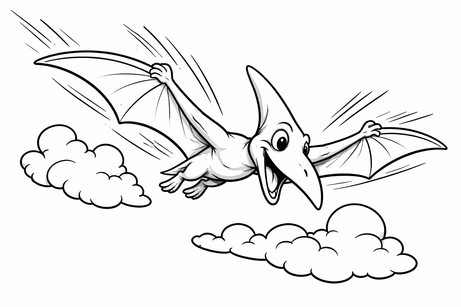 coloriage-pterodactyle Page 5