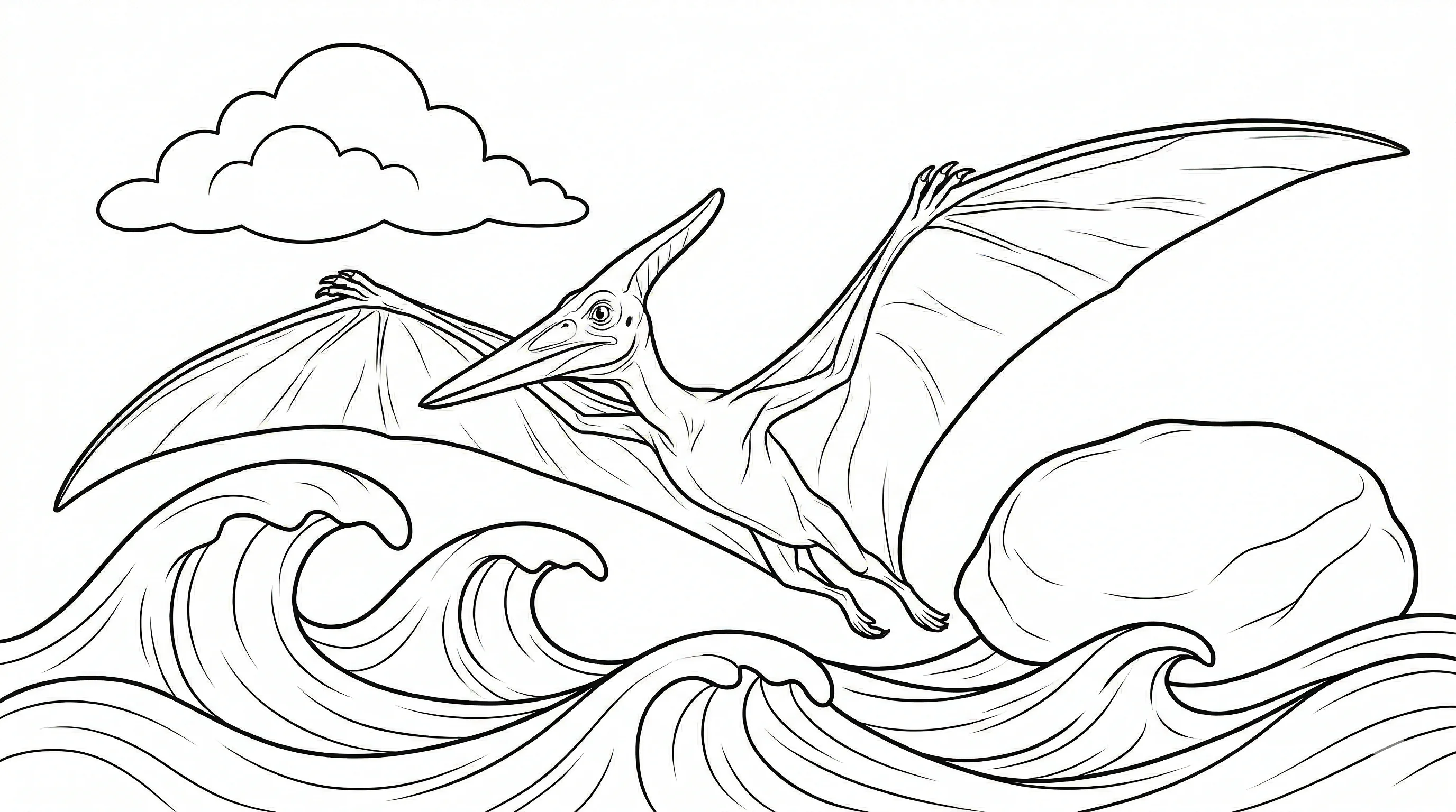 coloriage-pterodactyle Page 8