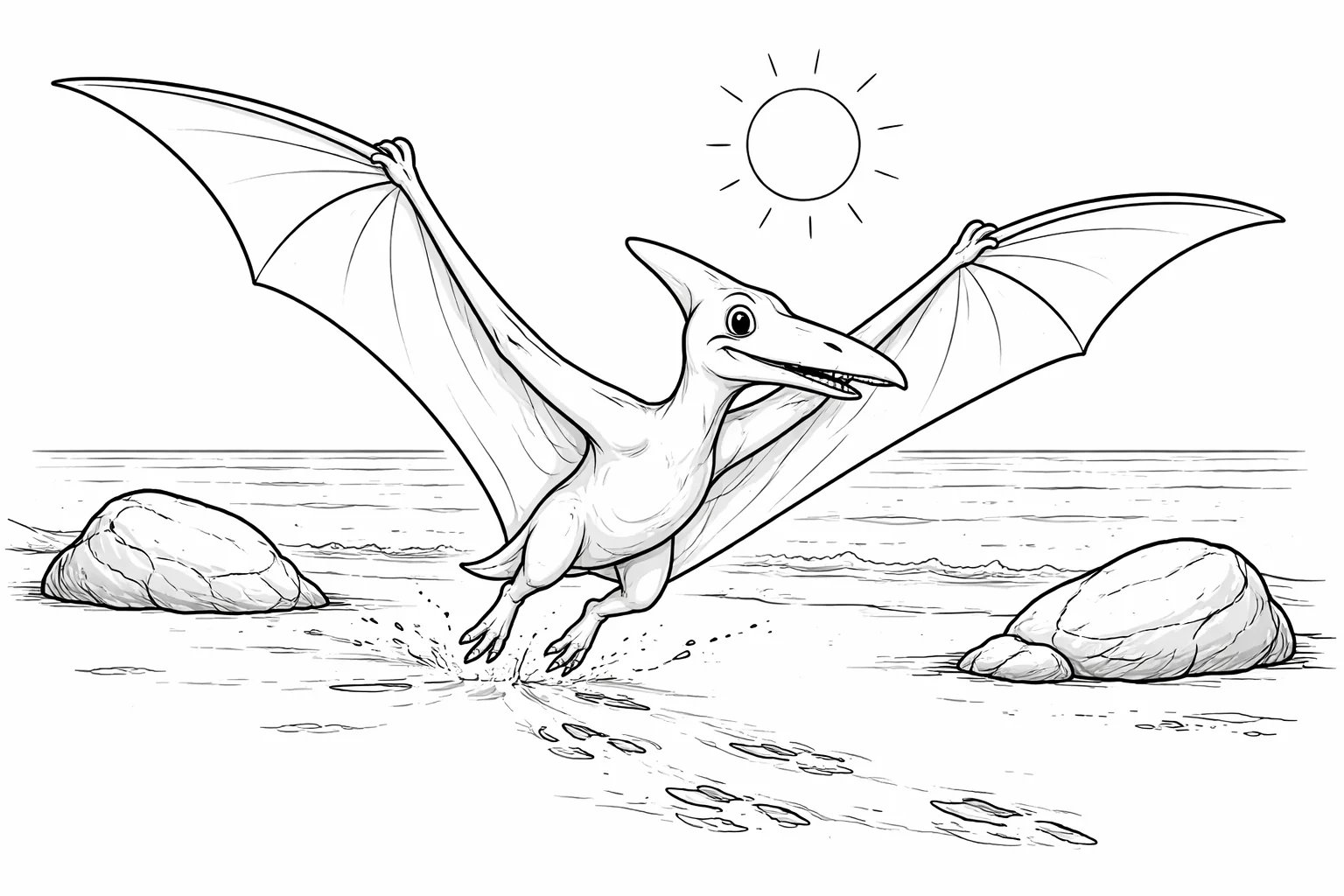 coloriage-pterodactyle Page 9