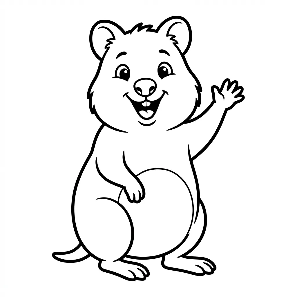 coloriage-quokka Page 3