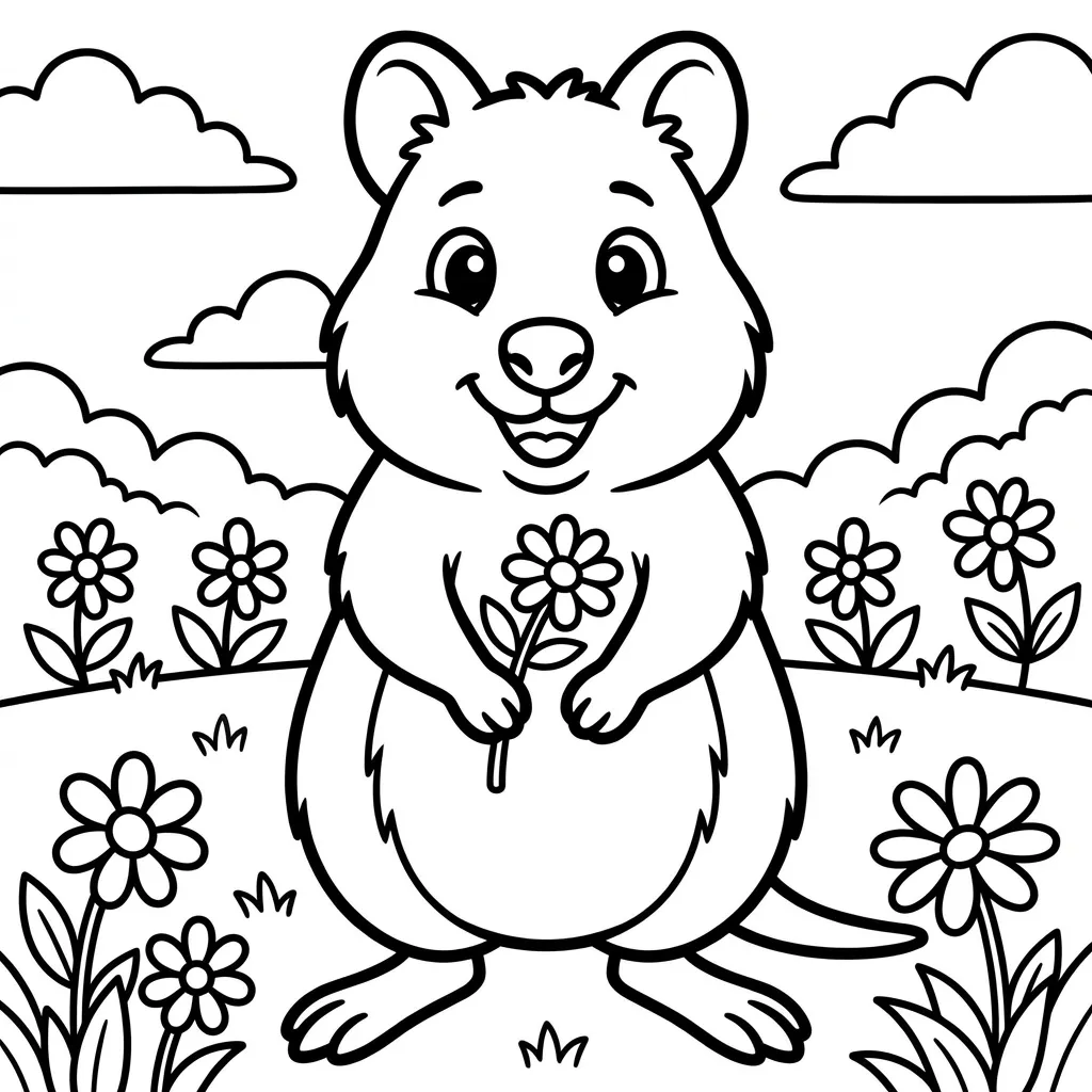 coloriage-quokka Page 4