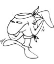 Coloriage Requin ninja rigolo