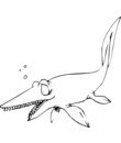 Coloriage Requin prhistorique