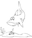 dessin Requin rigolo