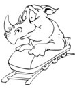 rhinoceros coloriage pour imprimer