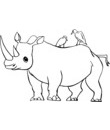rhinoceros image noir & blanc gartuite