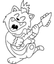 coloriage de rockstar