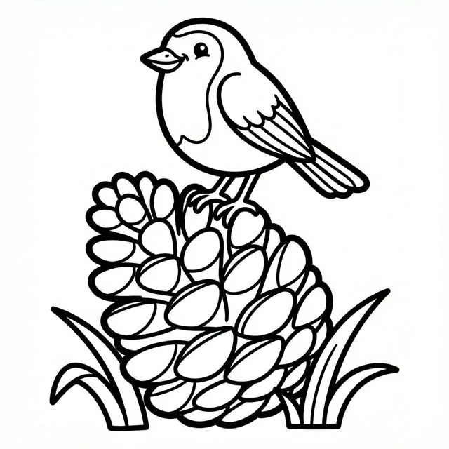 coloriage-rougegorge Page 12