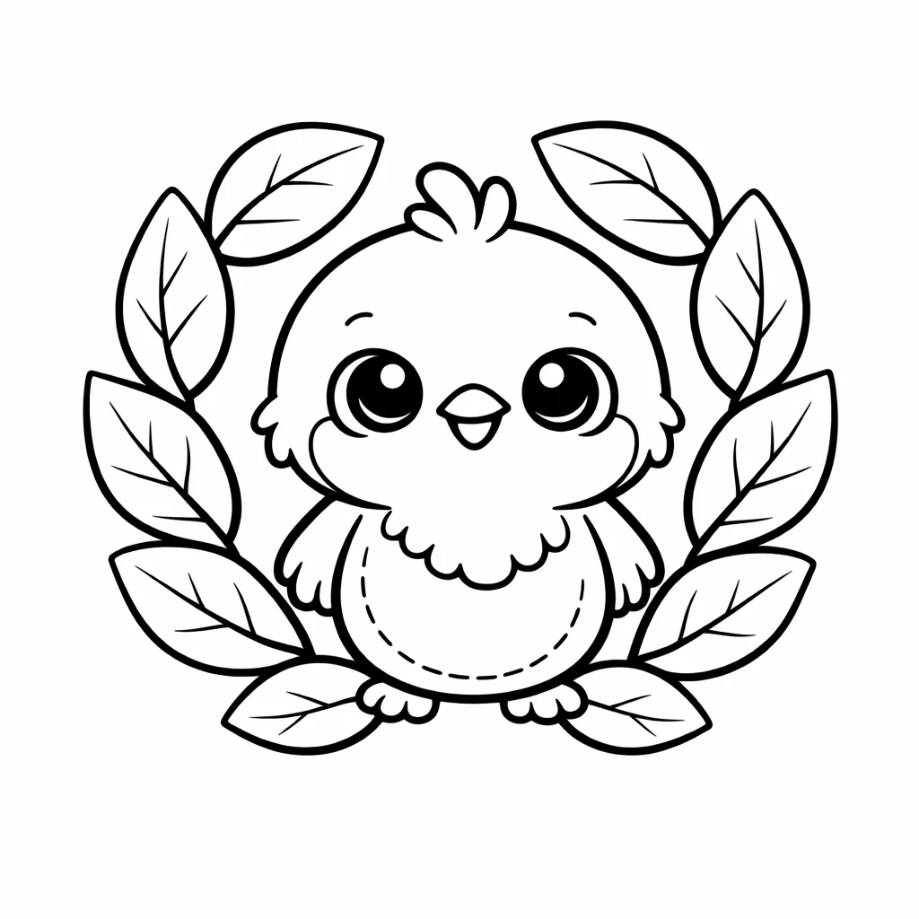 coloriage-rougegorge Page 13