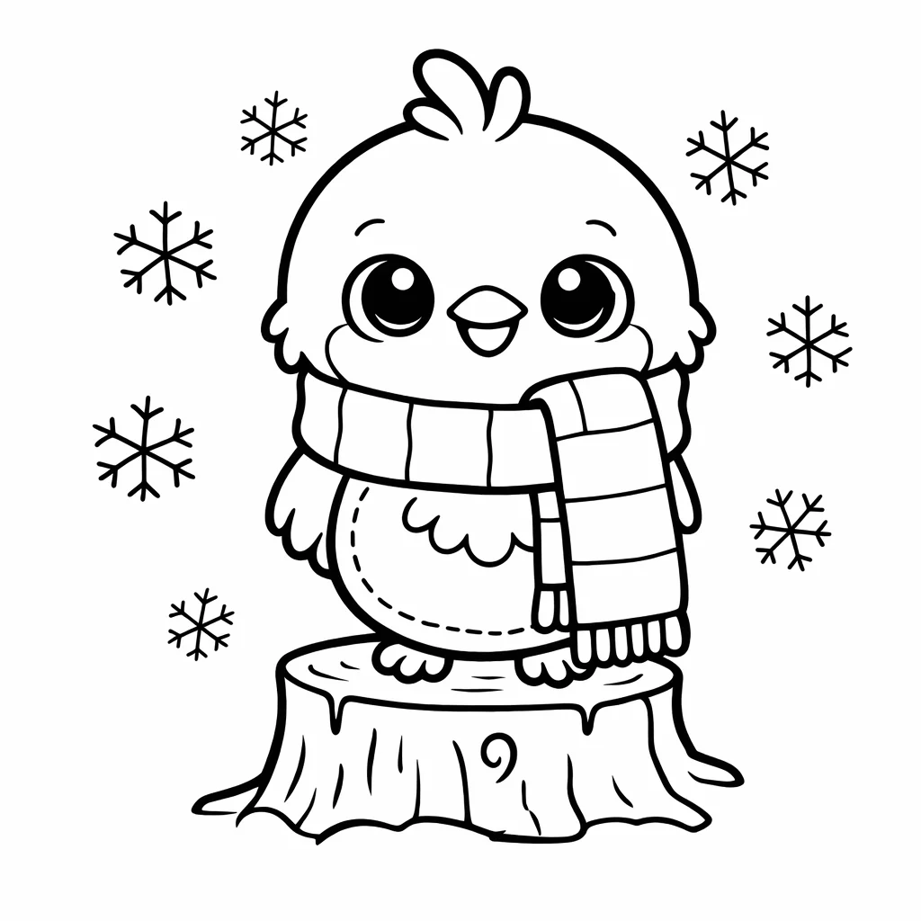 coloriage-rougegorge Page 6