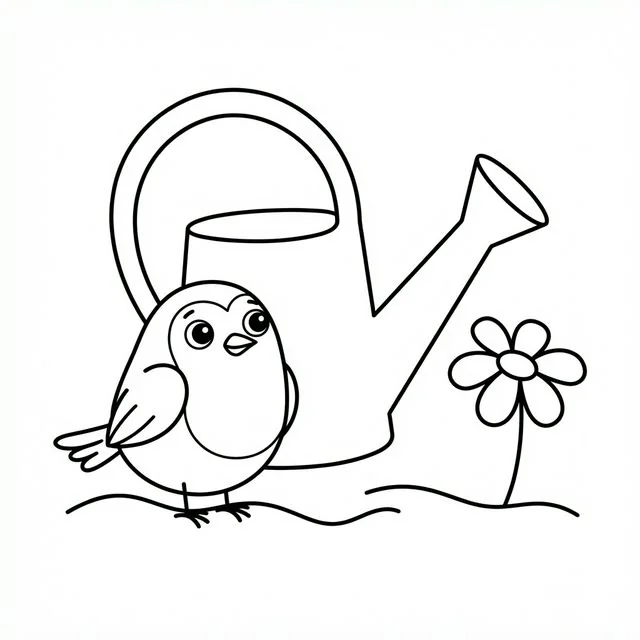 coloriage-rougegorge Page 8