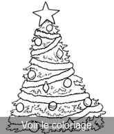 crocquis sapin-noel pour coloriage