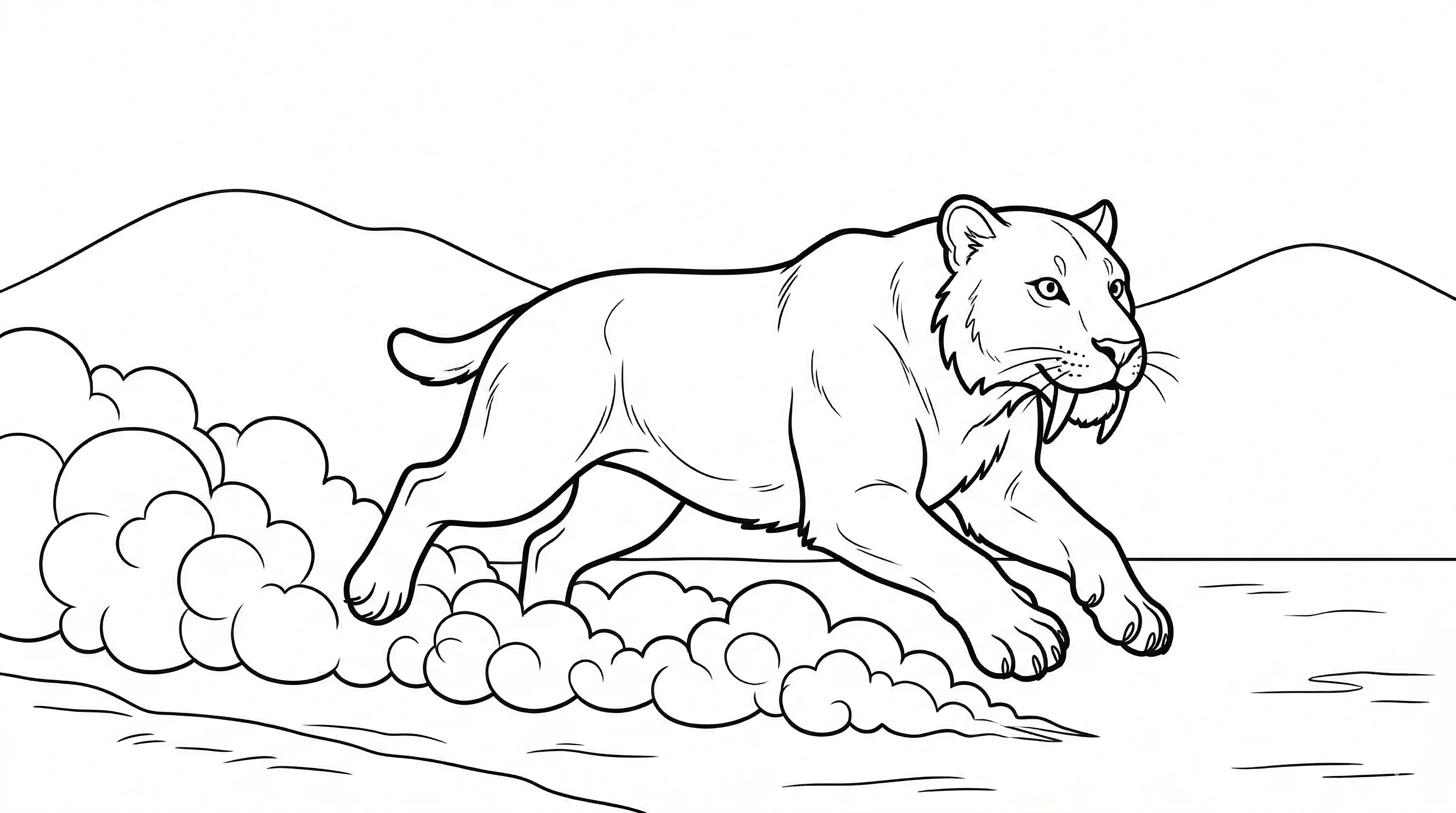 coloriage-smilodon Page 10