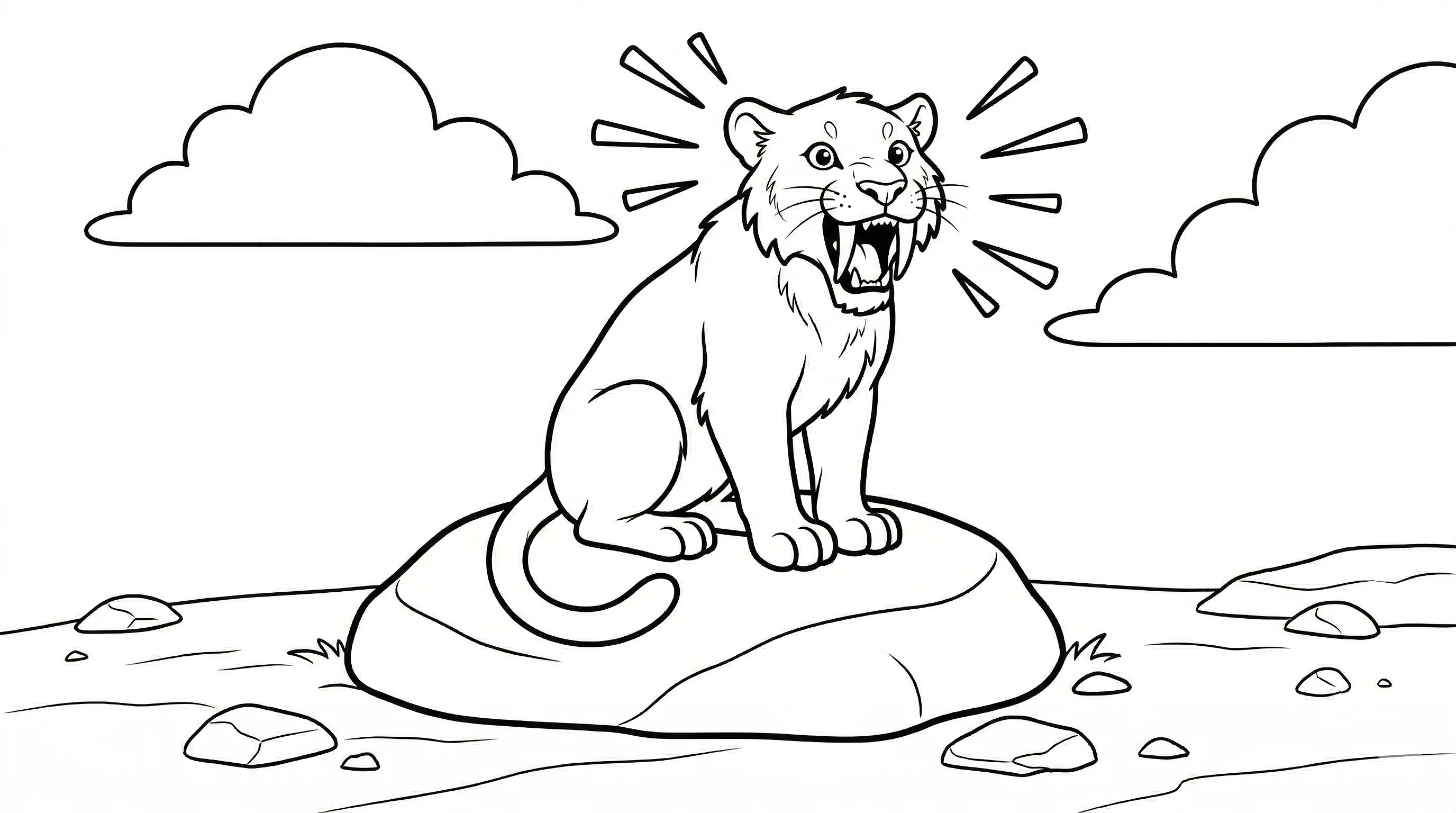coloriage-smilodon Page 13