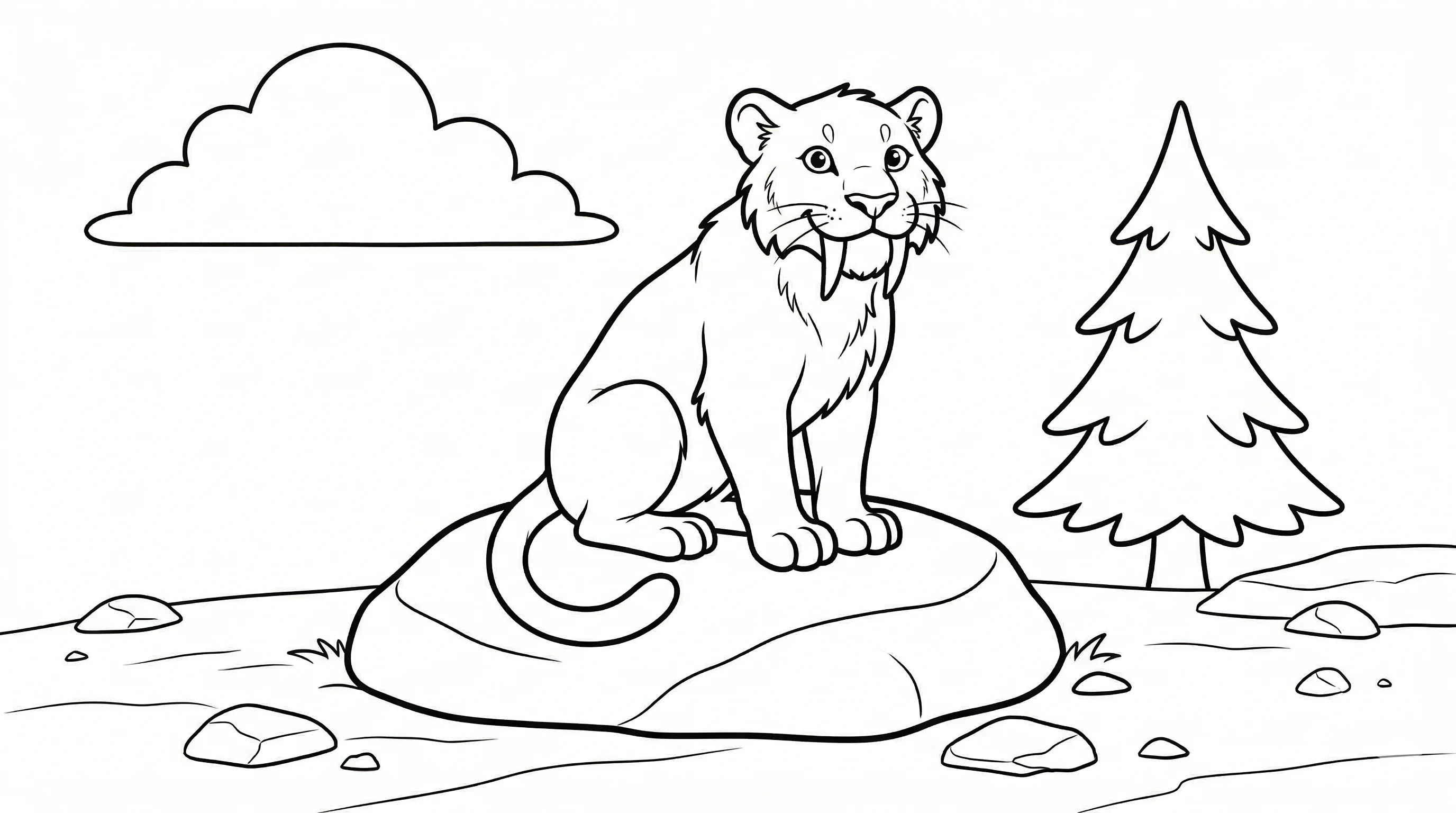 coloriage-smilodon Page 14