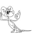 dessin souris pour coloriage