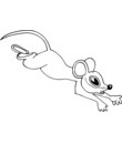 coloriage souris noir & blanc a colorier