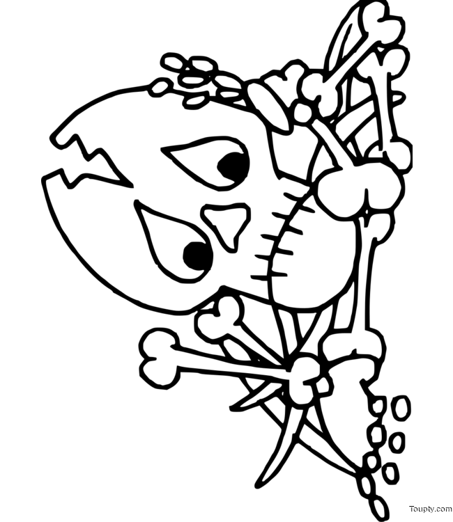 coloriage-squelette Page 18