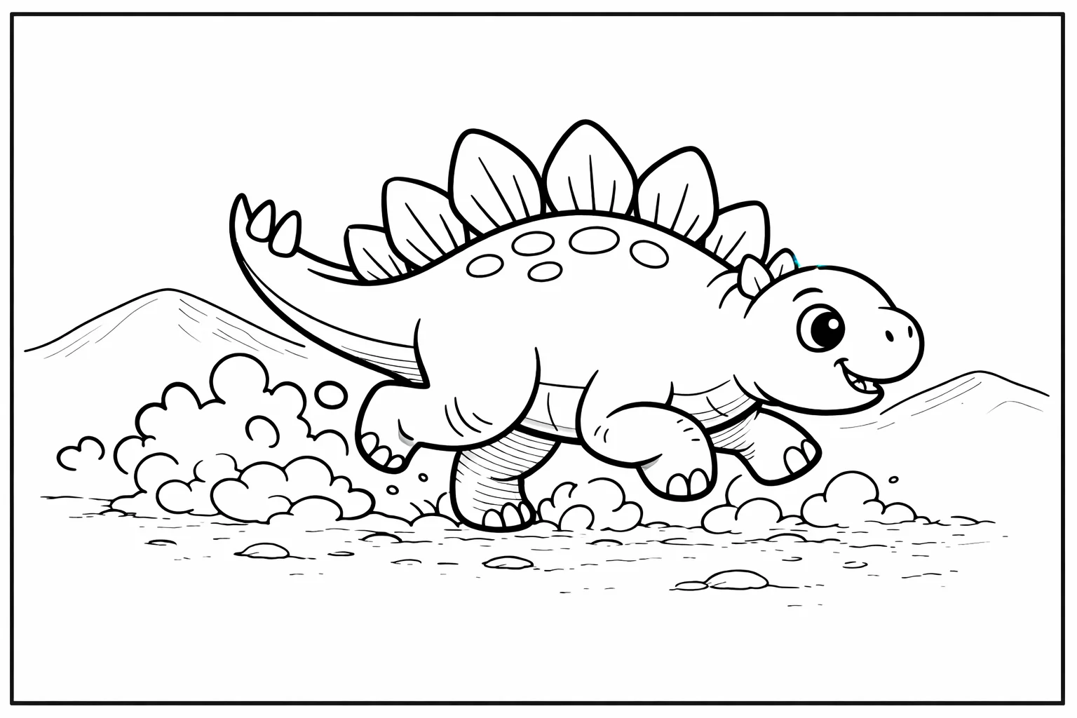 coloriage-stegosaure Page 14