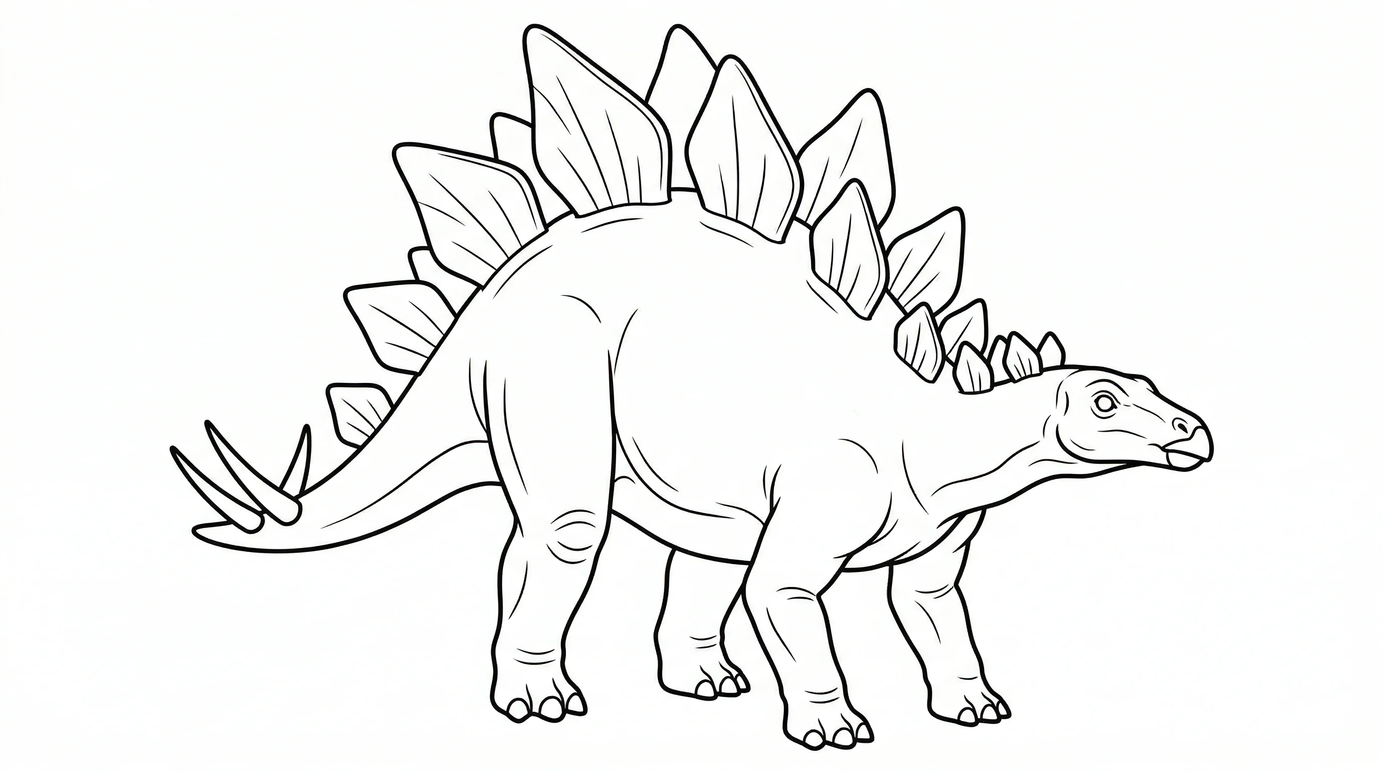 coloriage-stegosaure Page 3