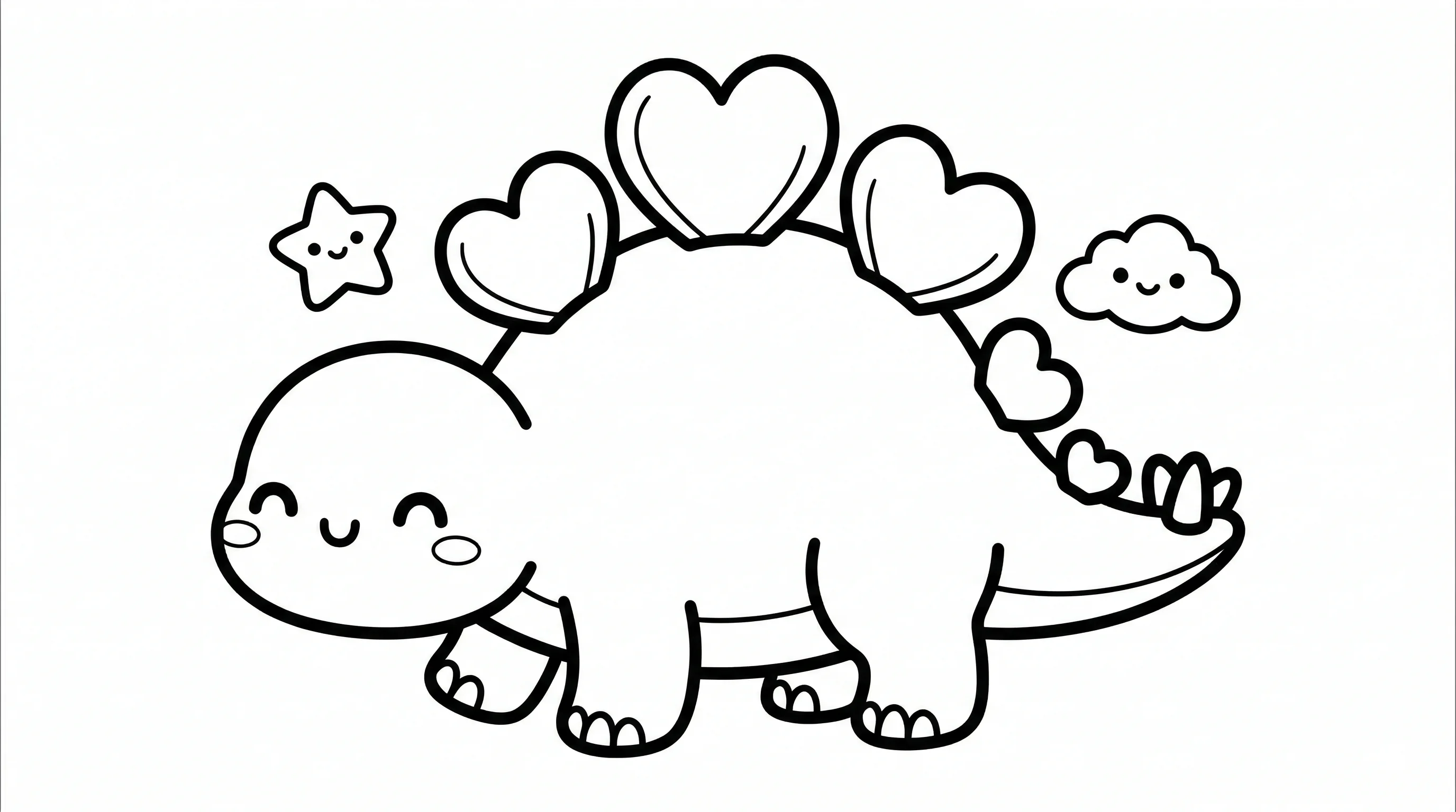 coloriage-stegosaure Page 9