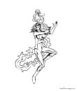 coloriage 17 fille super heros