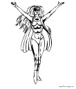 coloriage 19 fille super heros