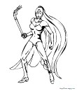 coloriage 3 fille super heros