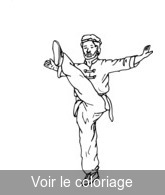 coloriage tai chi