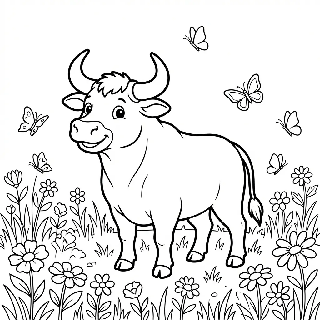 coloriage-taureau Page 15