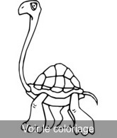 imprimer coloriage tortue girafe