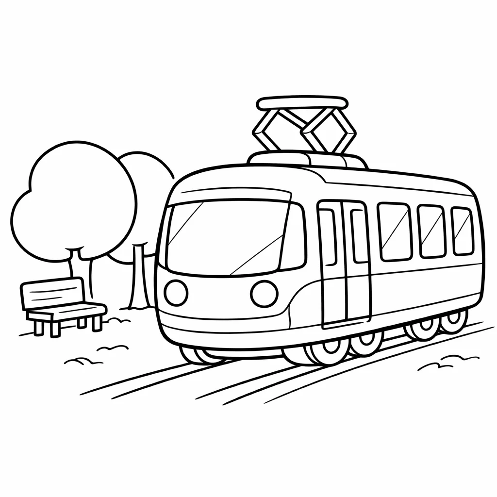 coloriage-tramway Page 13