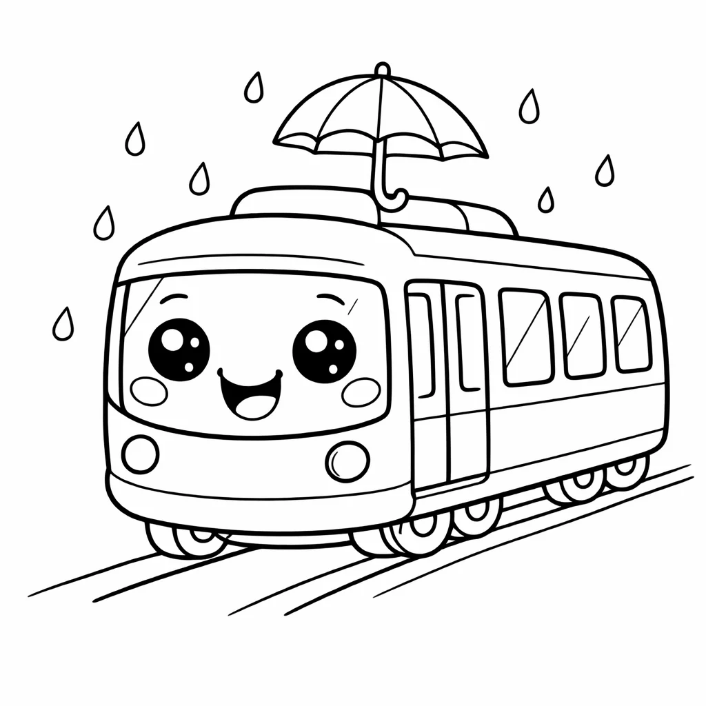 coloriage-tramway Page 15