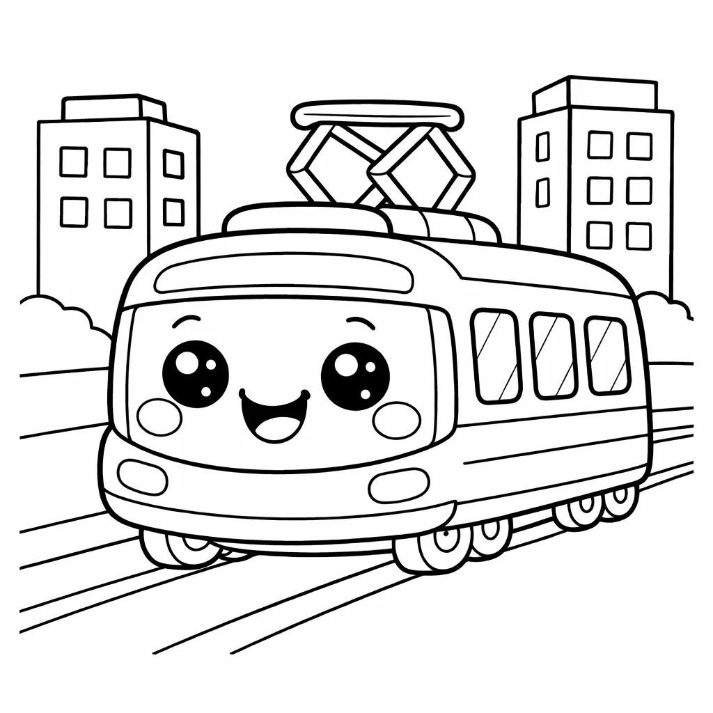 coloriage-tramway Page 3