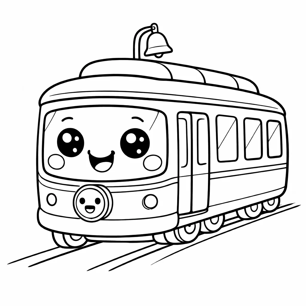 coloriage-tramway Page 5