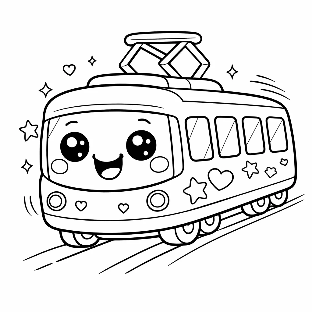 coloriage-tramway Page 7