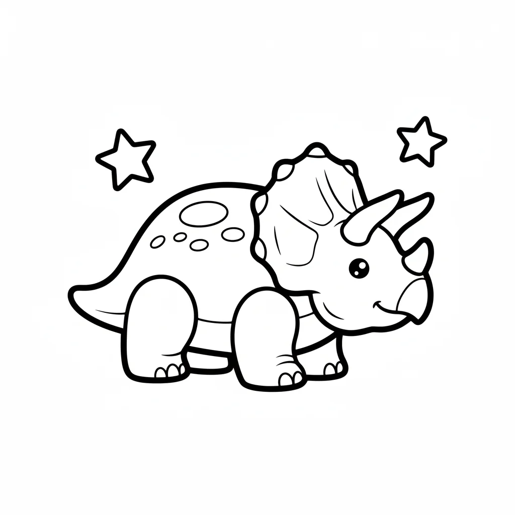 coloriage-triceratops Page 13