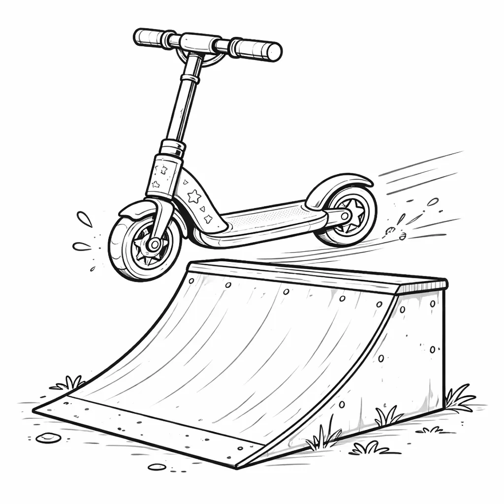 coloriage-trottinette Page 14